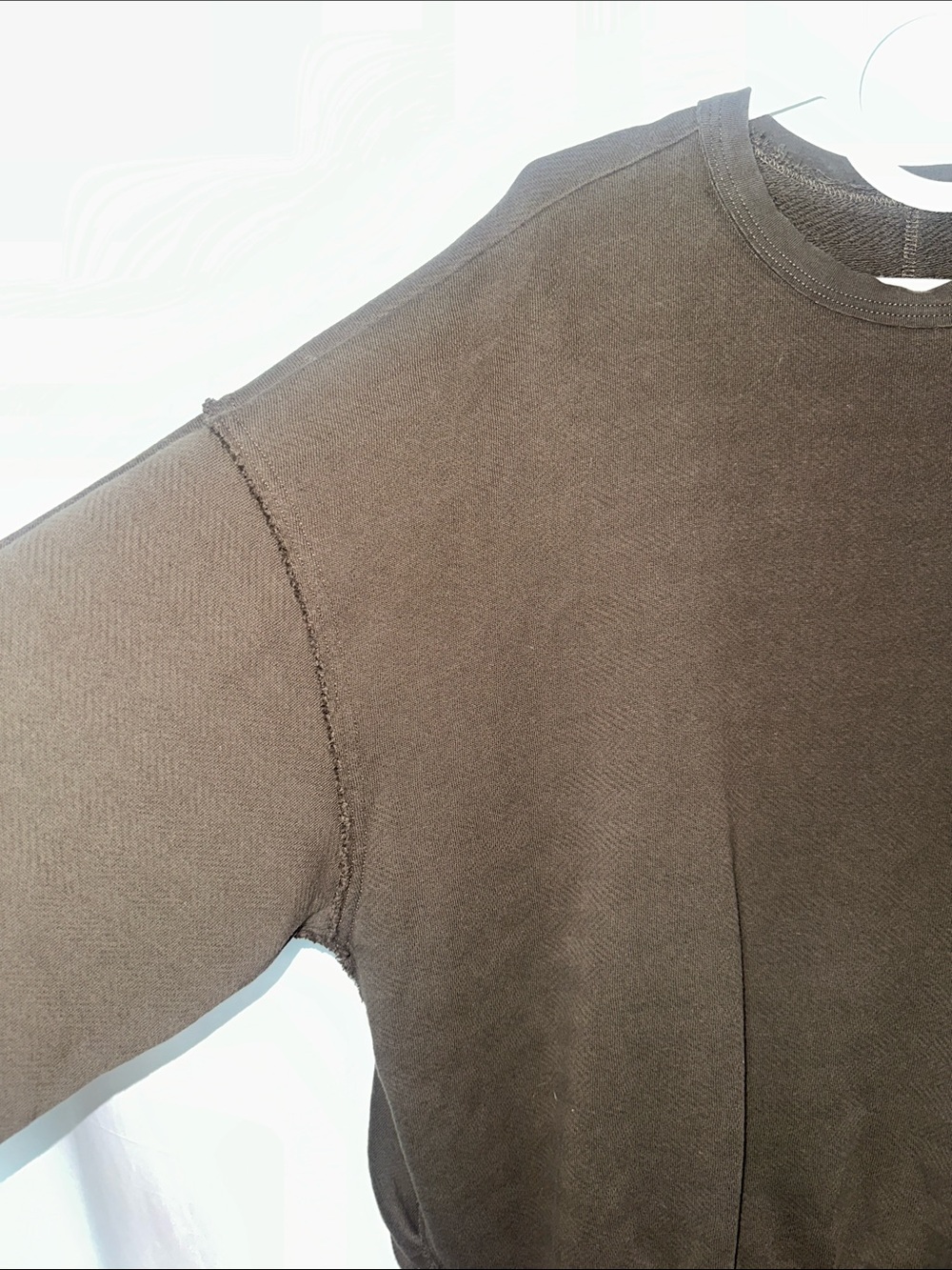 Free People chocolate brown Relaxed Pullover Sweatshirt - Picture 3 of 6
